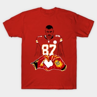 Travis KELCE 87 heart celebration T-Shirt